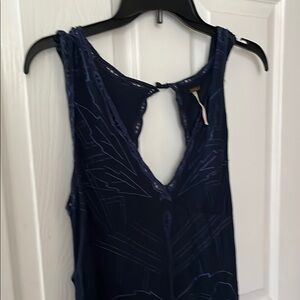 Free People Navy Sleeveless Dress